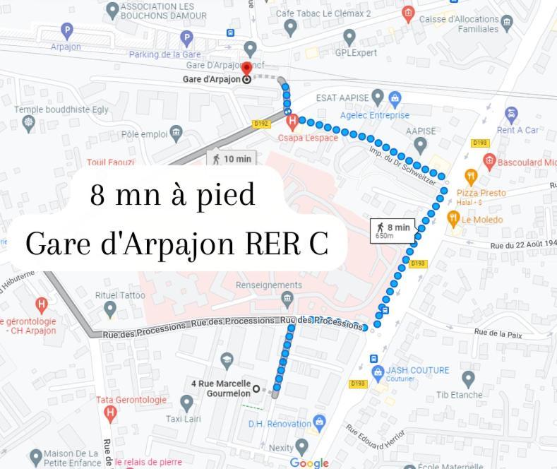 Appartement Arpajon Centre: RER C Proximity, Balcony & Hospital View Exterior photo